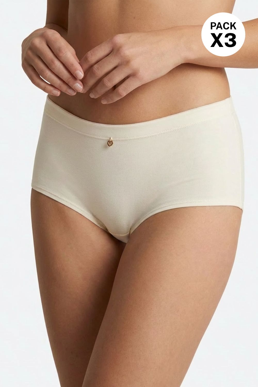 Boxer corto paquete x3 en algodón